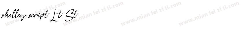 shelley script Lt St字体转换